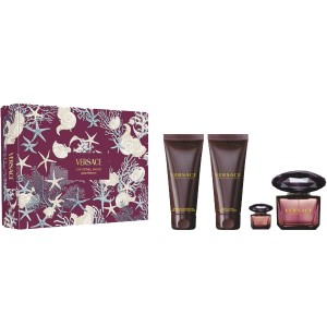 Set pentru femei Versace Crystal Noir - Eau de Parfum 90 ml + 5 ml + Loțiune de corp 100 ml + Gel de duș 100 ml Set pentru femei Versace Crystal Noir - Eau de Parfum 90 ml + 5 ml + Loțiune de corp 100 ml + Gel de duș 100 ml