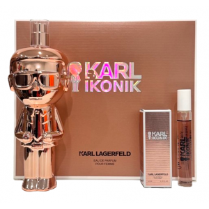 Set pentru femei Karl Lagerfeld Ikonik - Apă de parfum 100 ml + Mini Apă de parfum 7.5 ml + Mini Apă de parfum 4.5 ml