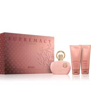 Set pentru femei Afnan Supremacy Pink - Apă de parfum 100 ml + Loțiune de corp 100 ml + Gel de duș 100 ml Set pentru femei Afnan Supremacy Pink - Apă de parfum 100 ml + Loțiune de corp 100 ml + Gel de duș 100 ml