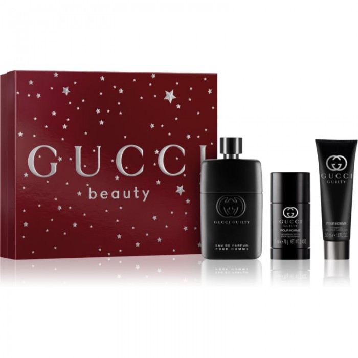 Preț pentru Set pentru bărbați Gucci Guilty Eau de Parfum - Apă de parfum 90 ml + Gel de duș 50 ml + Deodorant stick 75 ml