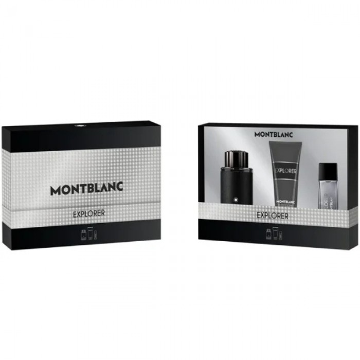 Set pentru bărbați Montblanc Explorer Eau de Parfum - Apă de parfum 100 ml + Gel de duș 100 ml + Mini Apă de parfum 15 ml Preț pentru Set pentru bărbați Montblanc Explorer Eau de Parfum - Apă de parfum 100 ml + Gel de duș 100 ml + Mini Apă de parfum 15 ml