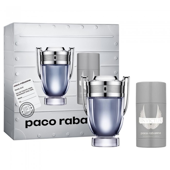 Set pentru bărbați Paco Rabanne Invictus - Apă de toaletă 100 ml + Deodorant stick 75 ml Preț pentru Set pentru bărbați Paco Rabanne Invictus - Apă de toaletă 100 ml + Deodorant stick 75 ml