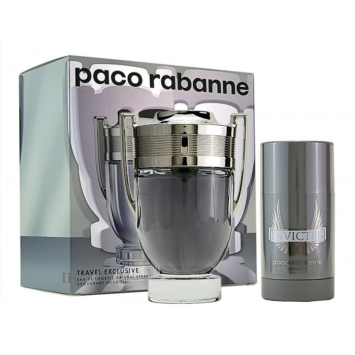 Set pentru bărbați Paco Rabanne Invictus - Apă de toaletă 100 ml + Deodorant stick 75 ml Preț pentru Set pentru bărbați Paco Rabanne Invictus - Apă de toaletă 100 ml + Deodorant stick 75 ml