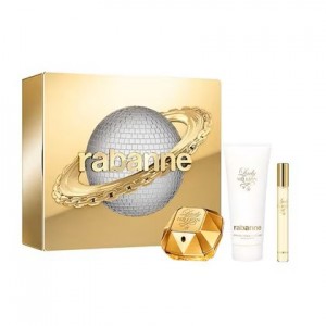 Set pentru femei Paco Rabanne Lady Million - Apă de parfum 50 ml + Loțiune de corp 100 ml + Mini Apă de parfum 10 ml Set pentru femei Paco Rabanne Lady Million - Apă de parfum 50 ml + Loțiune de corp 100 ml + Mini Apă de parfum 10 ml