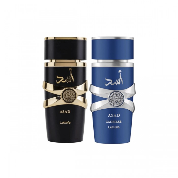 Preț pentru Set pentru bărbați Lattafa Asad 5th Anniversary Edition - Apă de parfum 100 ml + Apă de parfum 100 ml (ediție aniversară 5 ani)