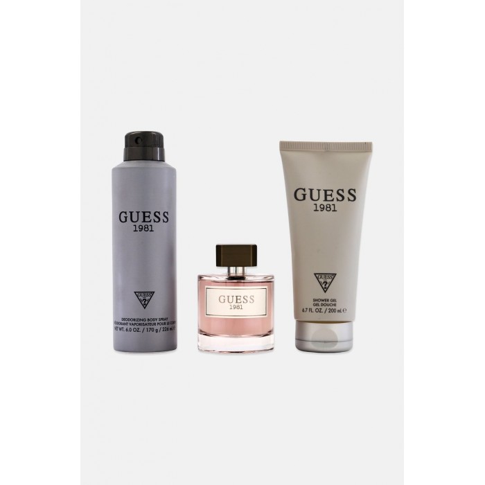 Preț pentru Set pentru bărbați Guess 1981 - Apă de toaletă 100 ml + Deodorant spray 226 ml + Gel de duș 200 ml