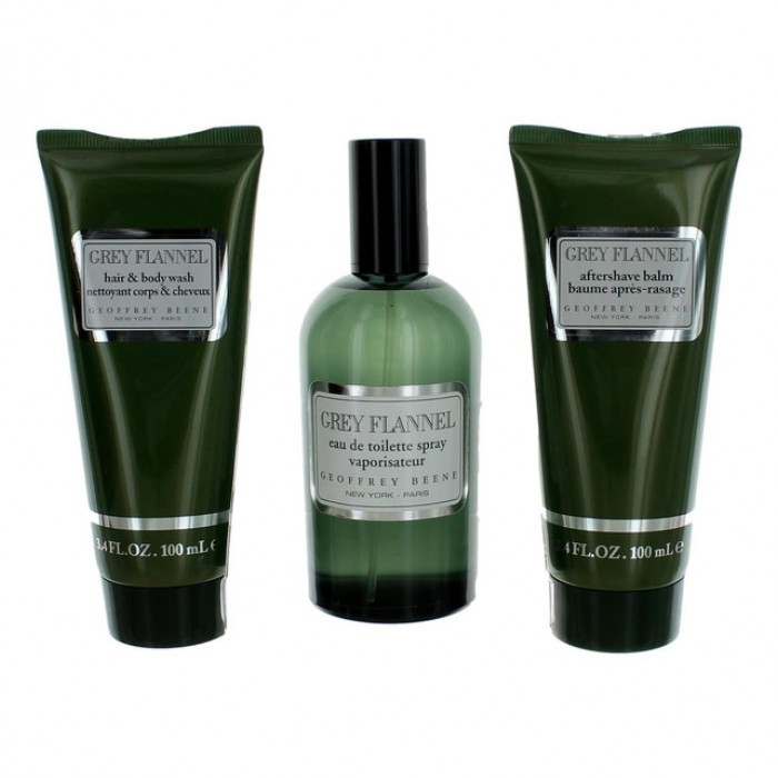 Set pentru bărbați Geoffrey Beene Grey Flannel - Apă de toaletă 120 ml + Loțiune după bărbierit 100 ml + Gel de duș 100 ml Preț pentru Set pentru bărbați Geoffrey Beene Grey Flannel - Apă de toaletă 120 ml + Loțiune după bărbierit 100 ml + Gel de duș 100 ml