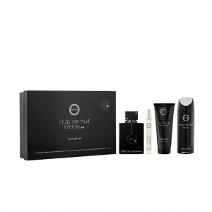 Set pentru bărbați Armaf Club De Nuit Intense - Apă de toaletă 105 ml + Spray deodorant 200 ml + Gel de duș 100 ml + Mini apă de toaletă 10 ml Set pentru bărbați Armaf Club De Nuit Intense - Apă de toaletă 105 ml + Spray deodorant 200 ml + Gel de duș 100 ml + Mini apă de toaletă 10 ml