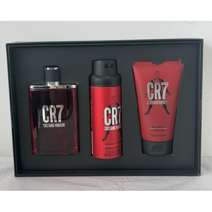 Preț pentru Set pentru bărbați Cristiano Ronaldo CR7 - Apă de toaletă 100 ml + Gel de duș 150 ml + Spray de corp 150 ml
