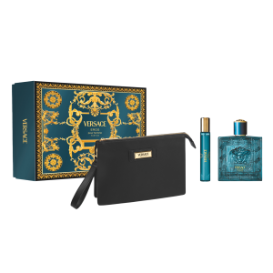 Set pentru bărbați Versace Eros - Parfum 100 ml + Parfum 10 ml + Geantă