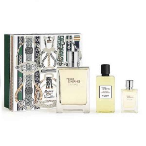 Set pentru bărbați Hermes Terre d'Hermes Eau Givree - Parfum 100 ml + Gel de duș 80 ml + Mini Parfum 12.5 ml Set pentru bărbați Hermes Terre d'Hermes Eau Givree - Parfum 100 ml + Gel de duș 80 ml + Mini Parfum 12.5 ml