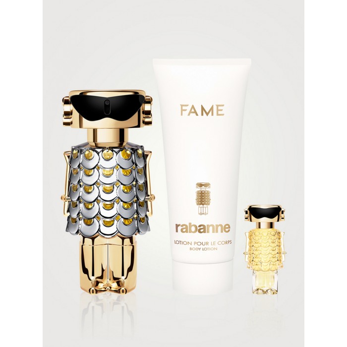 Set pentru femei Paco Rabanne Fame - Apă de parfum 80 ml + Loțiune pentru corp 100 ml + Mini Apă de parfum 10 ml