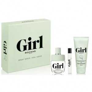 Set pentru femei Rochas Girl - Eau de Toilette 60 ml + 7.5 ml + Loțiune pentru corp 100 ml Set pentru femei Rochas Girl - Eau de Toilette 60 ml + 7.5 ml + Loțiune pentru corp 100 ml