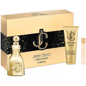 Set pentru femei Jimmy Choo I want Choo Le Parfum - Eau de Parfum 100 ml + 7.5 ml + loțiune pentru corp 100 ml Set pentru femei Jimmy Choo I want Choo Le Parfum - Eau de Parfum 100 ml + 7.5 ml + loțiune pentru corp 100 ml