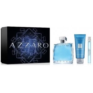 Set pentru bărbați Azzaro Chrome - Eau de Toilette 100 ml + 10 ml + Gel de duș 75 ml