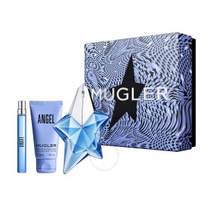 Set pentru femei Thierry Mugler ANGEL Refillable - Eau de Parfum 50 ml + Mini EDP 10 ml + Loțiune pentru corp 50 ml