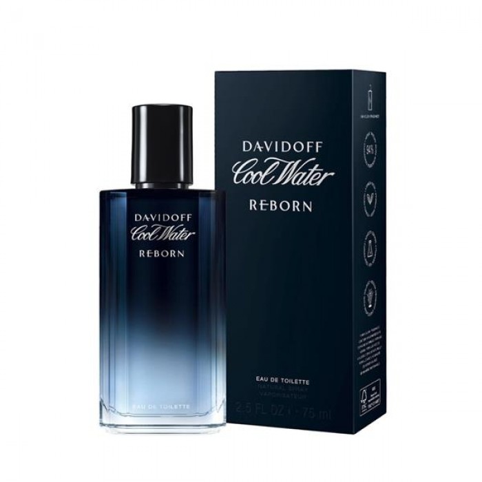 Davidoff Cool Water Reborn - Eau de Toilette pentru bărbați 75 ml Davidoff Cool Water Reborn - Eau de Toilette pentru bărbați 75 ml