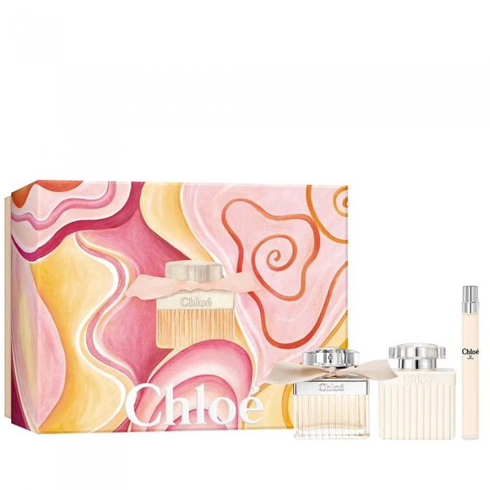 Set pentru femei Chloe Eau de Parfum - Eau de Parfum 75 ml + 10 ml + Loțiune pentru corp 100 ml Chloe Eau de Parfum Set cadou Preț pentru Eau de Parfum femei 75ml + 10ml + Lotie pentru corp 100ml