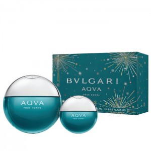 Kit pentru bărbați Bvlgari AQVA - Eau de Toilette 100 ml + 15 ml