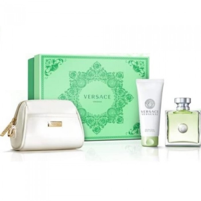 Versace Versense Set cadou Preț pentru Eau de Toilette femei 100ml + Losion pentru corp 100ml + Clutch