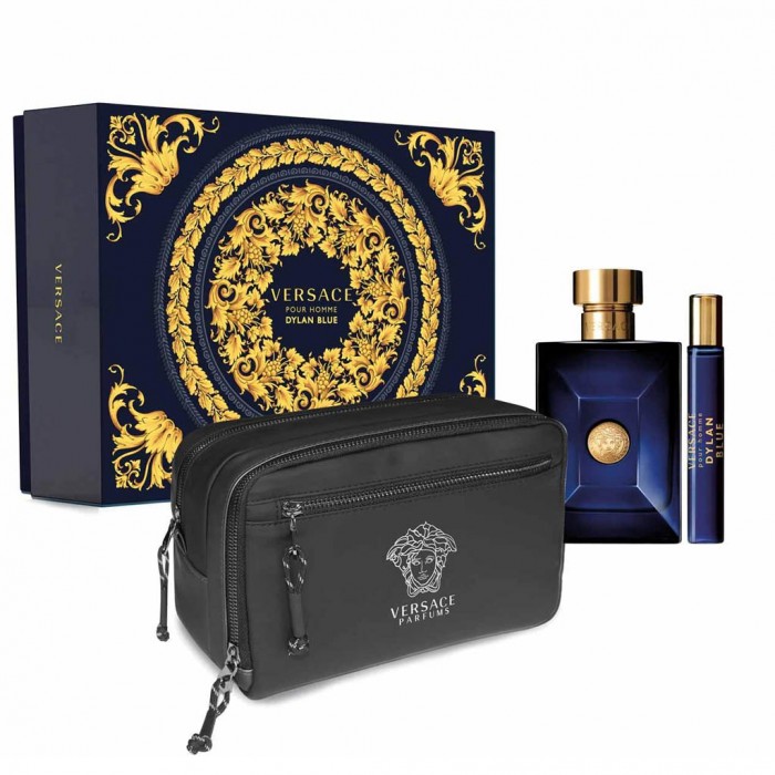 Set pentru bărbați Versace DYLAN BLUE - Eau de Toilette 100 ml + 10 ml + necesar Set pentru bărbați Versace DYLAN BLUE - Eau de Toilette 100 ml + 10 ml + necesar