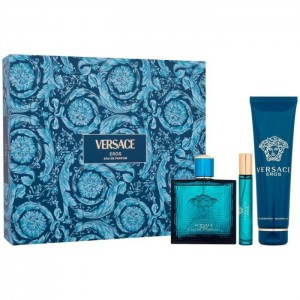 Set pentru bărbați Versace Eros - Eau de Parfum 100 ml + 10 ml + Gel de duș 150 ml Set pentru bărbați Versace Eros - Eau de Parfum 100 ml + 10 ml + Gel de duș 150 ml