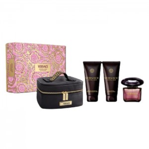 Set pentru femei Versace Crystal Noir - Eau de Parfum 90 ml + Loțiune pentru corp 100 ml + Gel de duș 100 ml + Necesare Set pentru femei Versace Crystal Noir - Eau de Parfum 90 ml + Loțiune pentru corp 100 ml + Gel de duș 100 ml + Necesare