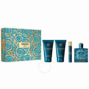 Set pentru bărbați Versace Eros - Eau de Parfum 100 ml + 10 ml + balsam după bărbierit 75 ml + gel de duș 75 ml Set pentru bărbați Versace Eros - Eau de Parfum 100 ml + 10 ml + balsam după bărbierit 75 ml + gel de duș 75 ml