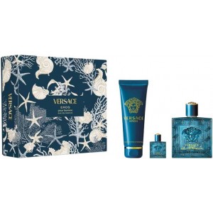 Set pentru bărbați Versace Eros - Eau de Parfum 100 ml + 5 ml + gel de duș 150 ml Set pentru bărbați Versace Eros - Eau de Parfum 100 ml + 5 ml + gel de duș 150 ml