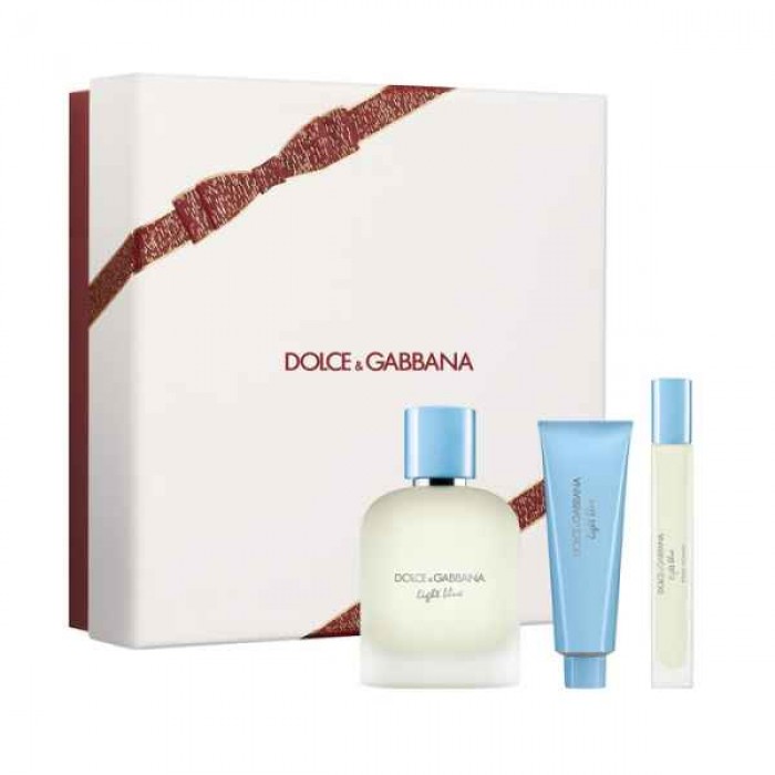 Set pentru bărbați Dolce & Gabbana Light Blue - Apă de toaletă 100 ml + Gel de duș 50 ml + Apă de toaletă mini 10 ml Set pentru bărbați Dolce & Gabbana Light Blue - Apă de toaletă 100 ml + Gel de duș 50 ml + Apă de toaletă mini 10 ml
