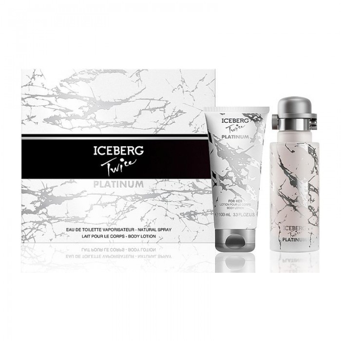 Set pentru femei Iceberg Twice Platinum - Apă de toaletă 125 ml + Lapte de corp 100 ml Set pentru femei Iceberg Twice Platinum - Apă de toaletă 125 ml + Lapte de corp 100 ml