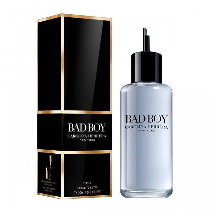 Carolina Herrera BAD BOY Refill Bottle - Eau de Toilette pentru bărbați Pălăris 200 ml Carolina Herrera BAD BOY Refill Bottle - Eau de Toilette pentru bărbați Pălăris 200 ml