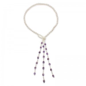 Fay - Colier de perle cu cristale 2 - 7 mm 12566