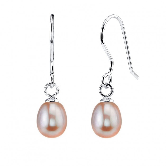Alita - Cercei din argint cu perle A 7.5 - 8.5 mm 19003 Cercei cu perle