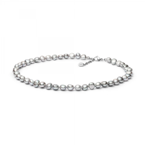 Viola Gray - Colier de perle baroce A 10 - 11 mm BRG211