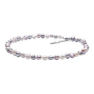 Viola - Colier de perle baroce melange A 8 - 9mm BRC211-M Viola - Colier de perle baroce melange A 8 - 9mm BRC211-M