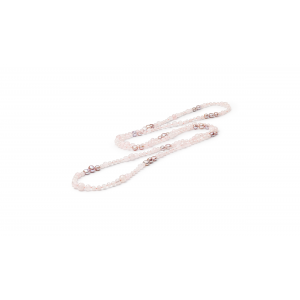 Cissy - Colier de cuarț roz și perle A 8 - 9 mm 202-64 Cissy - Colier de cuarț roz și perle A 8 - 9 mm 202-64