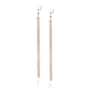 Loliss rose - Cercei din argint cu placare cu aur roz Z1799ERG