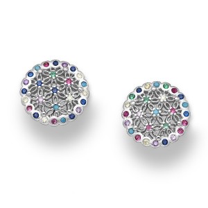 Dolina - Cercei din argint cu zirconiu colorat 70122690
