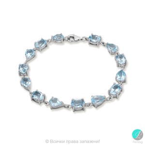 Emmie - Brățară din argint cu topaz albastru 13811812115