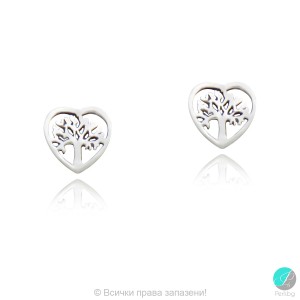 Lauressa 2 - Cercei din argint fără piatră Tree of Life 70617607
