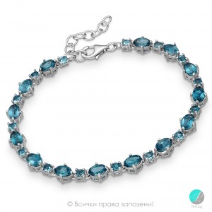 Anelle - Brățară din argint cu topaz natural London 11813919