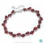 Annmarie Ruby - Brățară din argint cu rubin natural și zirconiu 11814263R Pietre naturale