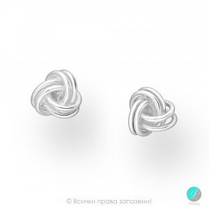 Lexy - Cercei argintii Knot 70634190