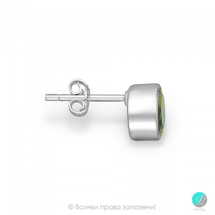 Emmanuelle - Cercei din argint oval cu topaz albastru natural 8837853Bt Pietre naturale