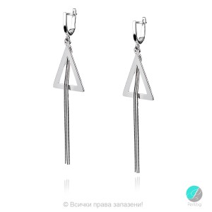 Karolin - Cercei din argint Triangle 1106iv