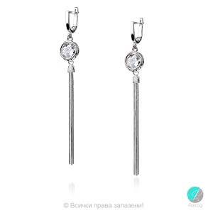 Kalista - Cercei din argint Cerc cu zirconiu 1122iv