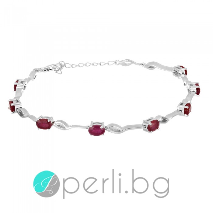 Ambra Ruby Passion - Brățară din argint cu cristal de rubin 4.8 ct B032637GLR Ambra Ruby Passion - Brățară din argint cu cristal de rubin 4.8 ct B032637GLR Pietre naturale