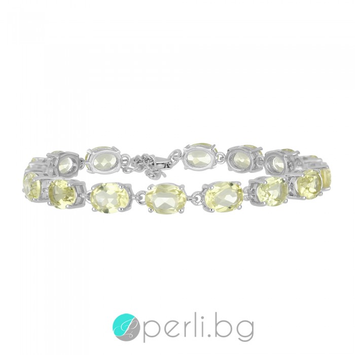 Aura invisible Lemon Topaz - Brățară din argint cu Lemon Topaz 17.89 ct B015957LT Pietre naturale