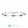 Angel London Blue Topaz - Brățară din argint cu topaz natural London 4,43 ct B032637Lbt Pietre naturale